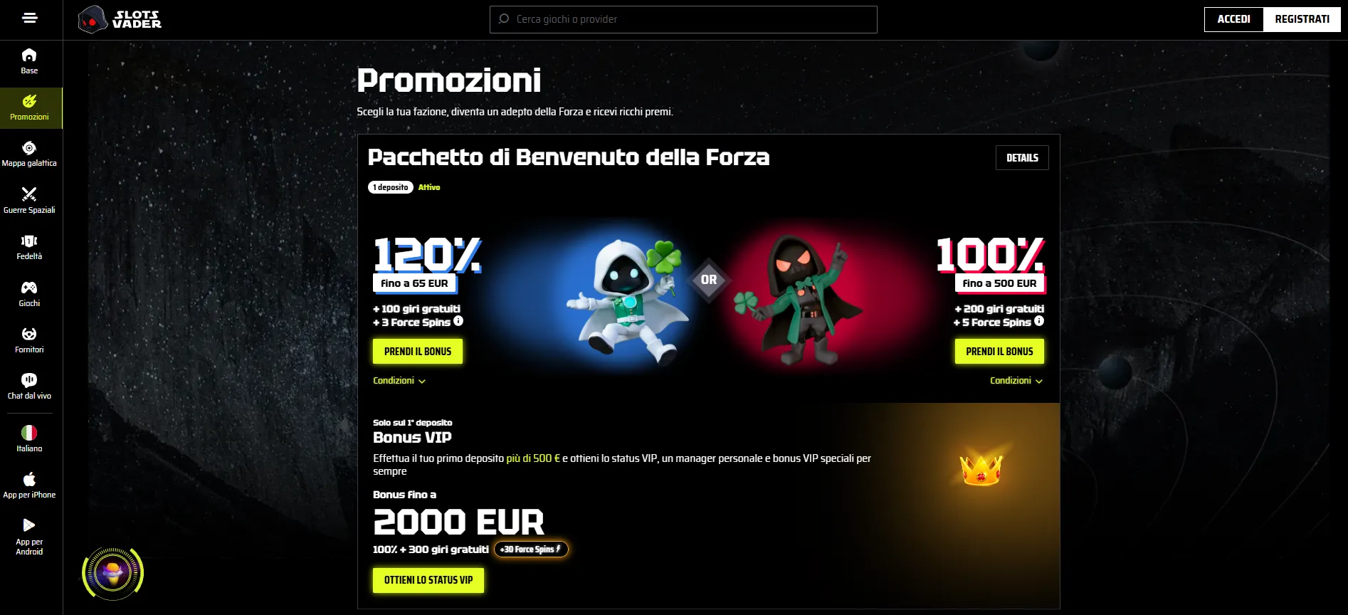 Bonus e promozioni nei nuovi casinò non AAMS 2026