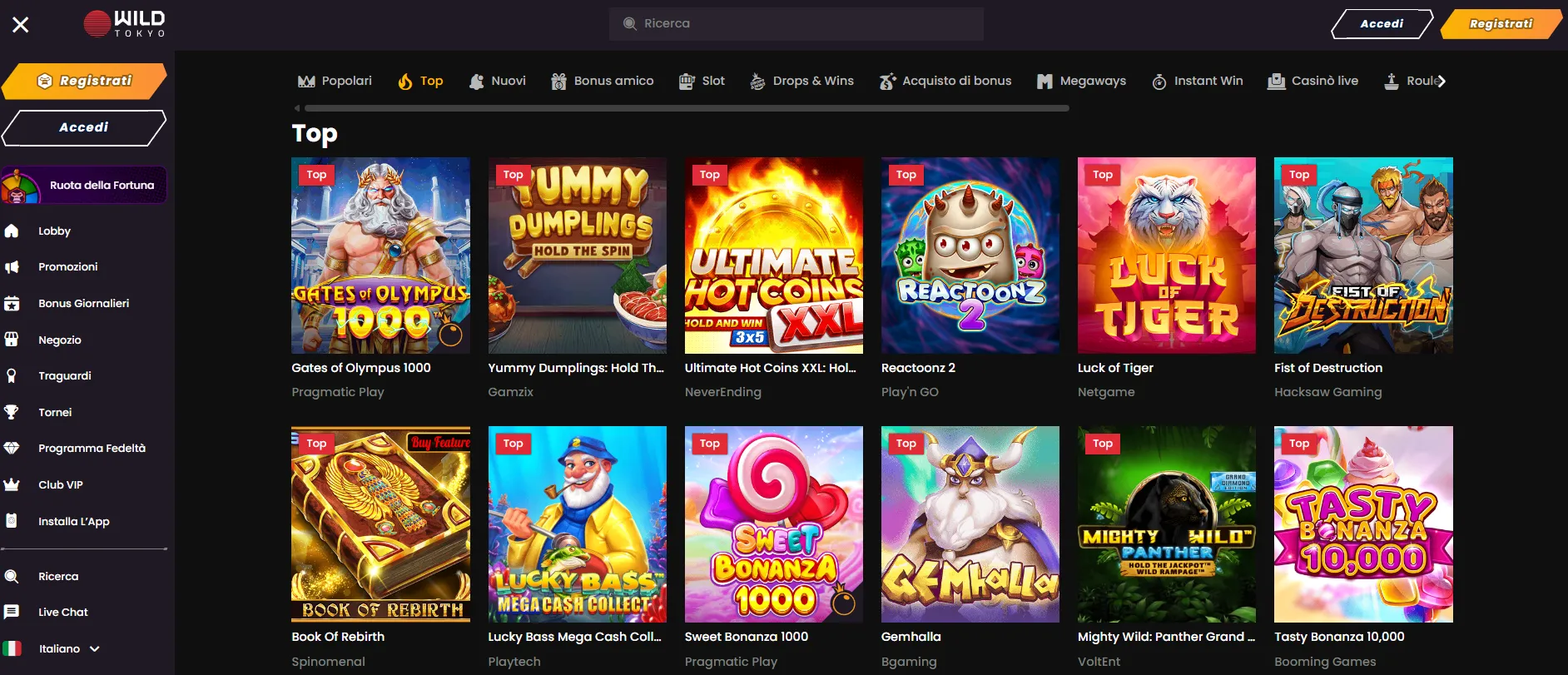 Quali giochi trovi nei new casino non AAMS